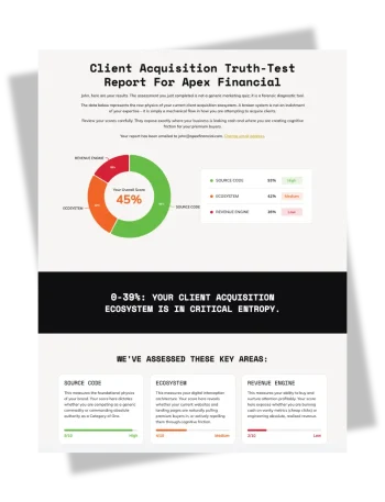 Client Acquisition Truth-Test Report